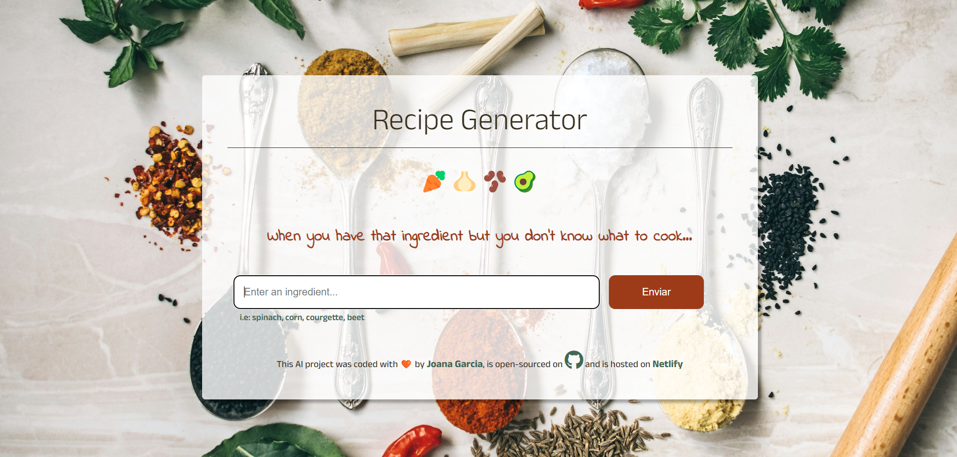 Recipe AI Project